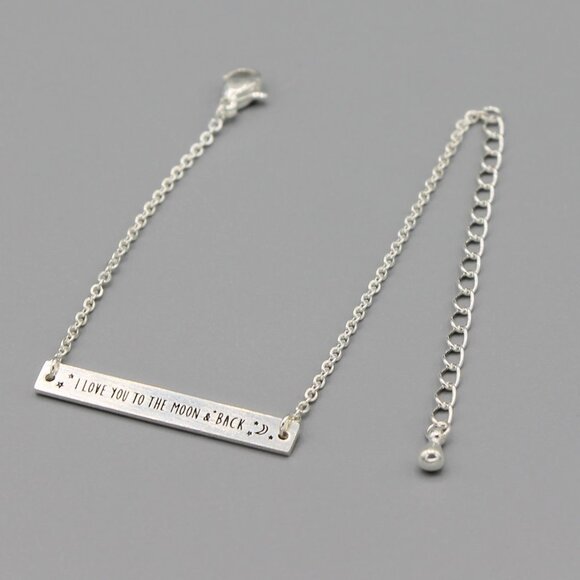 Jewelry bracelet Love you to the moon and back sky celestial love romantic new - Picture 7 of 7